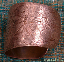 Copper bracelet left