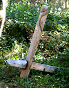 Carved wooden chair